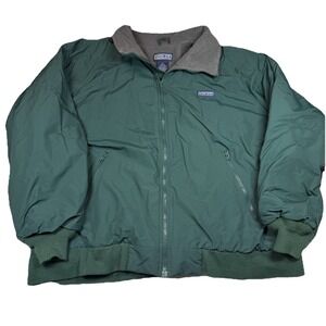 Vintage 90s Lands' End Squall Jacket XL Green Direct Merchants Thinsulate GUC